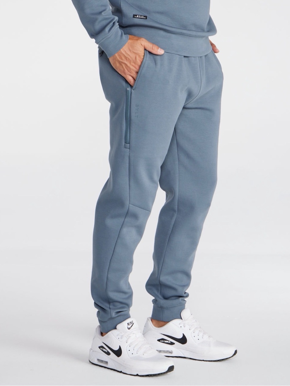 BYLT ROAMKNIT JOGGER DUSTY-BLUE SZ XL